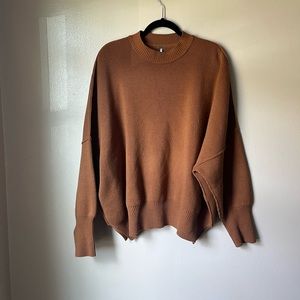 Free People orange/brown Sweater